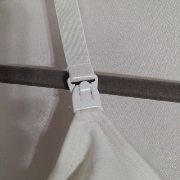 Pop Maternity Nursing Camisole White Nursing Accessible Scoop Neck Large / XL - Picture 4 of 8